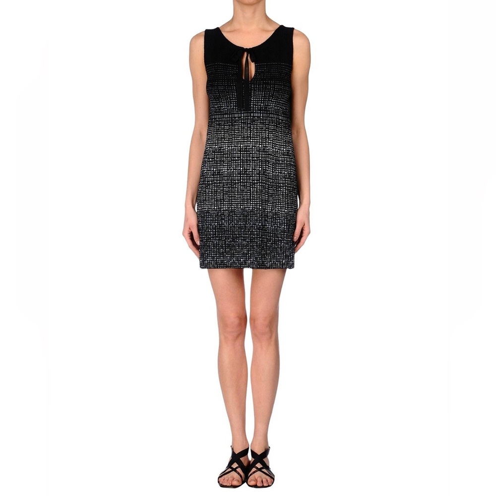 NWT Missoni Black and White Knit Sleeveless Dress
